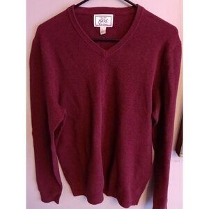 Joseph A Banks 1905 Mens Size Large Pullover Sweater Burgundy